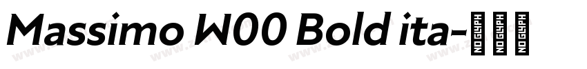 Massimo W00 Bold ita字体转换